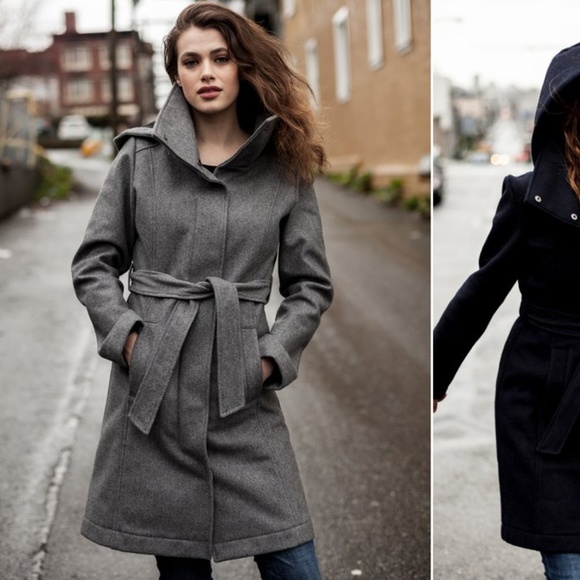Mia Melon Lexi Waterproof Wool Coat Xs 